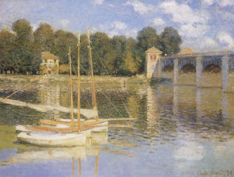 Claude Monet The Bridge at Argenteujil oil painting picture